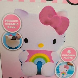 Paint Hello Kitty premium ceramic bank New
